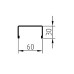 Декоративная планка П - 60х30, Беленний Дуб - 0,45мм