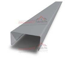 Декоративная планка П - 60х30, двухсторонний ПЭ, Ral 7004 - 0,45мм