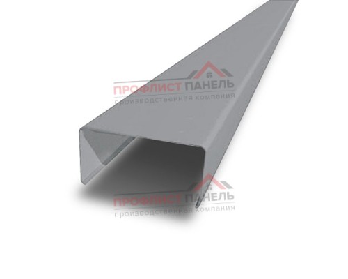 Декоративная планка П - 60х30, двухсторонний ПЭ, Ral 7004 - 0,45мм