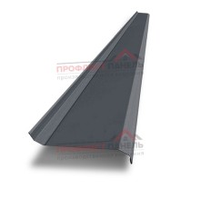 Забор-жалюзи S 58х120 мм, ПЭ, Ral 7024 - 0,35мм.
