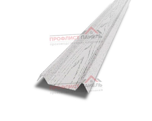 Декоративная планка М - 60х20, Беленний Дуб - 0,45мм