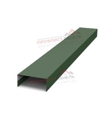 Крепежная планка нижняя Texas 0,5 Velur RAL 6020 хромовая зелень