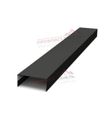 Крепежная планка нижняя Texas 0,45 Drap RAL 9005 черный