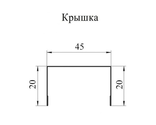 Крышка 45х20 жалюзи Texas 0,45 PE с пленкой RAL 9003 сигнальный белый