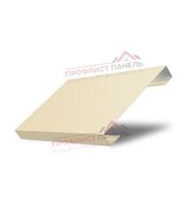 Ламель лицевая 125 Texas стартовая/финишная для калиток и ворот 0,45 PE RAL 1015 светлая слоновая кость