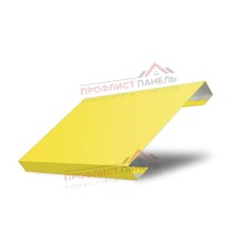 Ламель лицевая 125 Texas стартовая/финишная для калиток и ворот 0,45 PE с пленкой RAL 1018 цинково-желтый