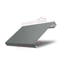 Ламель лицевая 150 жалюзи Texas 0,45 PE с пленкой RAL 7005 мышино-серый