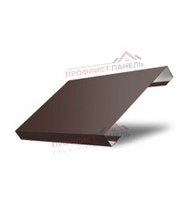 Ламель лицевая 125 Texas стартовая/финишная для калиток и ворот 0,45 PE с пленкой RAL 8017 шоколад