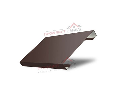 Ламель лицевая 125 Texas стартовая/финишная для калиток и ворот 0,45 Drap ST RAL 8017 шоколад