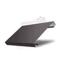 Ламель лицевая 125 Texas стартовая/финишная для калиток и ворот 0,45 PE с пленкой RR 32 темно-коричневый