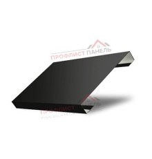 Ламель лицевая 125 Texas стартовая/финишная для калиток и ворот 0,45 Drap RAL 9005 черный