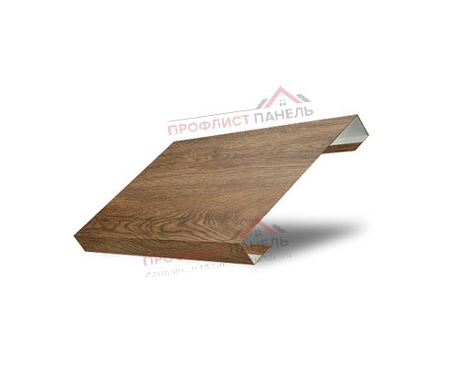 Ламель лицевая 125 Texas стартовая/финишная для калиток и ворот 0,45 Print-Double Premium Antique Wood