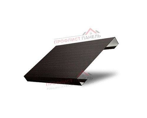 Ламель обратная 125 Tex 0,45 Print Elite Coffee Wood (для калиток и ворот)