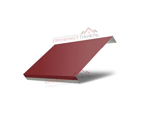 Ламель обратная 125 Texas стартовая/финишная для калиток и ворот 0,45 PE с пленкой RAL 3011 коричнево-красный Ламель обратная 125 Texas стартовая/финишная для калиток и ворот 0,45 PE с пленкой RAL 3011 коричнево-красный