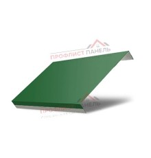 Ламель обратная 125 жалюзи Texas 0,45 PE с пленкой RAL 6002 лиственно-зеленый
