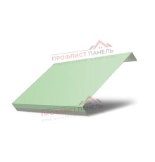 Ламель обратная 125 жалюзи Texas 0,45 PE с пленкой RAL 6019 бело-зеленый