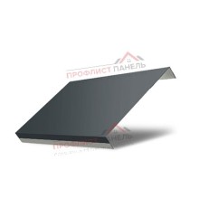 Ламель обратная 150 жалюзи Texas 0,5 Velur RAL 7016 антрацитово-серый