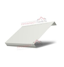 Ламель обратная 125 Texas стартовая/финишная для калиток и ворот 0,45 PE-Double с пленкой RAL 9003 сигнальный белый