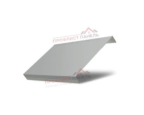 Ламель обратная 150 жалюзи Texas 0,5 Satin с пленкой RAL 9006 бело-алюминиевый