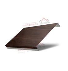 Ламель обратная 125 жалюзи Texas 0,45 Print Elite Choco Wood