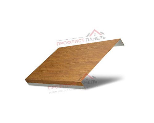 Ламель обратная 125 жалюзи Texas 0,45 Print Premium Golden Wood