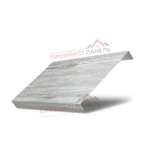 Ламель обратная 125 жалюзи Texas 0,45 Print Elite Snow Wood