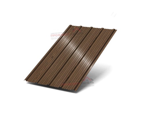 Профнастил ММ35-1000-0.5 ECOSTEEL Мореный Дуб Профнастил ММ35-1000-0.5 ECOSTEEL Мореный Дуб