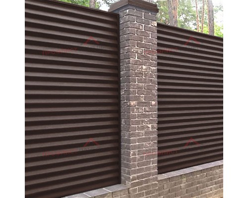 Профнастил МП18-1100-0.45 Полиэстер RAL8017