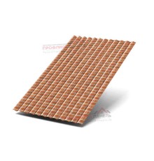 Профнастил МП18-1100-0.5, ECOSTEEL Кирпич