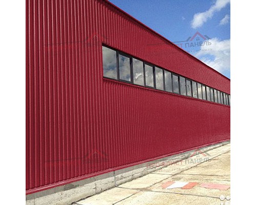 Профилированный лист МП20х1100-0.45 Полиэстер RAL3003 Профилированный лист МП20х1100-0.45 Полиэстер RAL3003