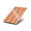 Профнастил МП20-1100-0.5 ECOSTEEL_T Кедр Профнастил МП20-1100-0.5 ECOSTEEL_T Кедр