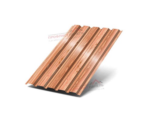 Профнастил МП35-1035-0.5 ECOSTEEL_T Кедр Профнастил МП35-1035-0.5 ECOSTEEL_T Кедр