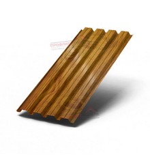 Профилированный лист Н60х845-0.5 ECOSTEEL-T ЗолотойДуб