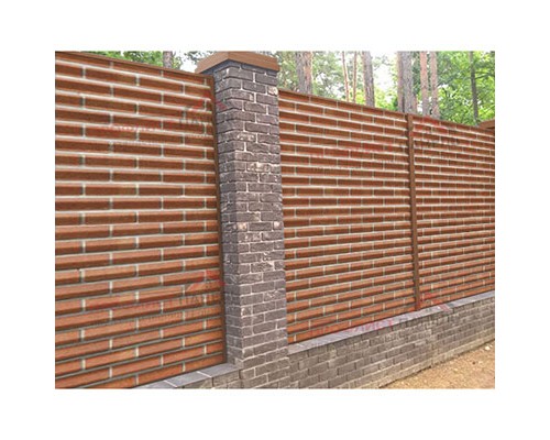 Профнастил МП18-1100-0.5, ECOSTEEL Кирпич Профнастил МП18-1100-0.5, ECOSTEEL Кирпич