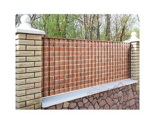 Профнастил МП20-0.5, Ширина-1100, ECOSTEEL Кирпич