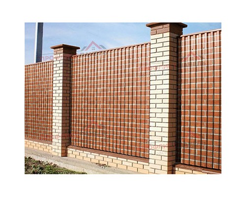 Профнастил С21-1000-0.5 ECOSTEEL Кирпичная Кладка Профнастил С21-1000-0.5 ECOSTEEL Кирпичная Кладка