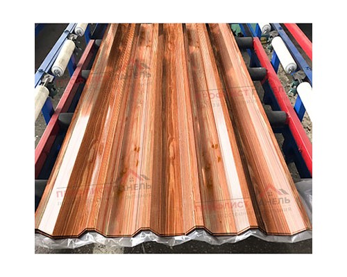 Профнастил С44-1000-0.5 ECOSTEEL_T Кедр