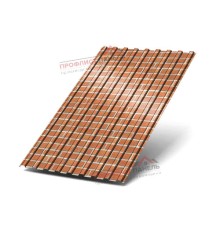 Профлист С17-1163-0.5 Кирпич ECOSTEEL