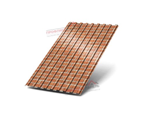 Профлист С17-1163-0.5 Кирпич ECOSTEEL Профлист С17-1163-0.5 Кирпич ECOSTEEL