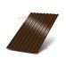 Профлист С17-1163-0.5 Темное дерево ECOSTEEL