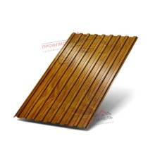 Профлист С17-1163-0.5 ЗолотойДуб ECOSTEEL_T
