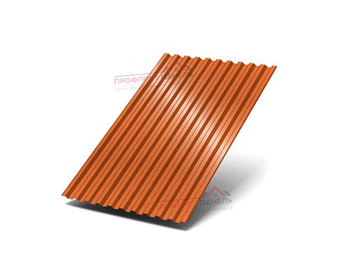 Профнастил C21-1000-0.5 AGNETA Copper/Copper Профнастил C21-1000-0.5 AGNETA Copper/Copper