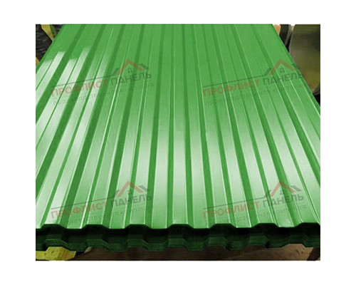 Профилированный лист C21х1000-0.5 Norman RAL6018 Профилированный лист C21х1000-0.5 Norman RAL6018