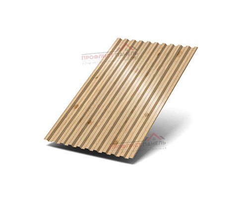 Профнастил C21-1000-0.5 ECOSTEEL Сосна Профнастил C21-1000-0.5 ECOSTEEL Сосна