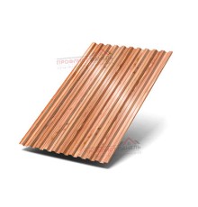 Профнастил C21-1000-0.5 ECOSTEEL_T Кедр Профнастил C21-1000-0.5 ECOSTEEL_T Кедр