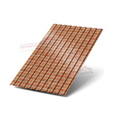 Профнастил С8-1150-0.5 ECOSTEEL Кирпич