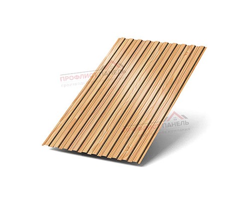 Профнастил С8-1150-0.5 ECOSTEEL Лиственница Профнастил С8-1150-0.5 ECOSTEEL Лиственница