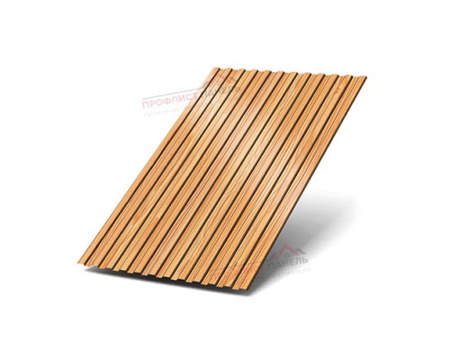 Профлист СС10-1160-0.45 Лиственница ECOSTEEL Профлист СС10-1160-0.45 Лиственница ECOSTEEL