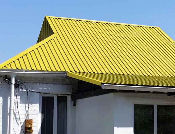 Кровля из профнастила МП35, цвет графит