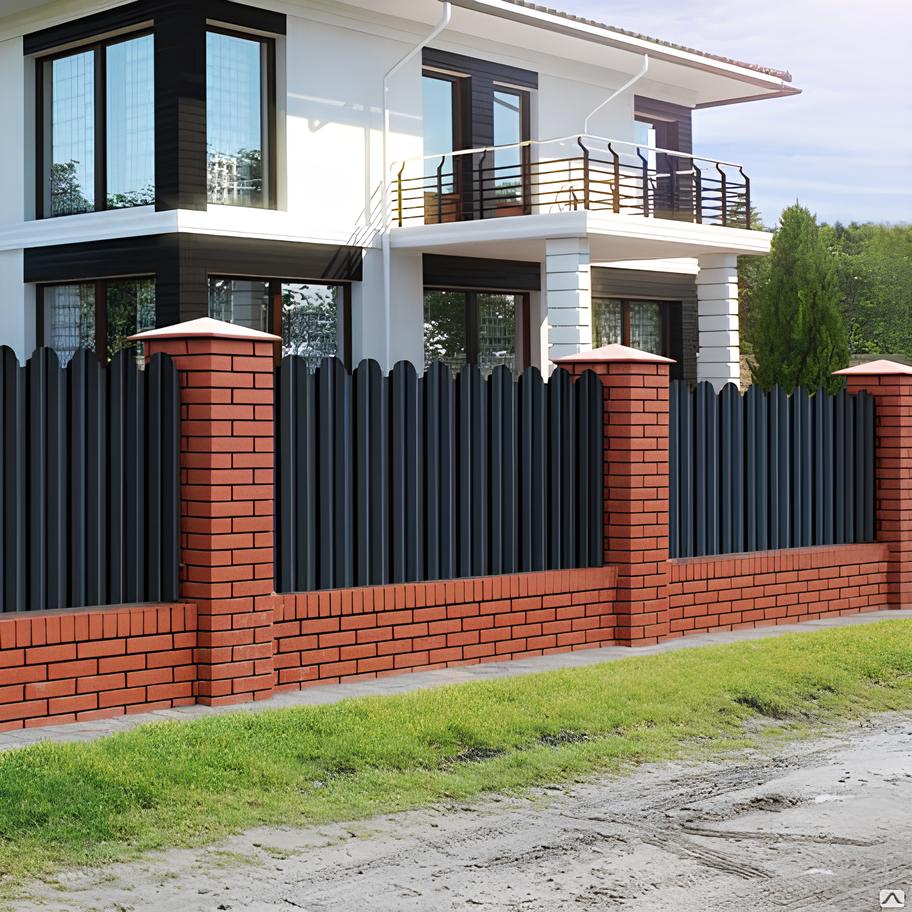 Фигурный профнастил для забора частных участков